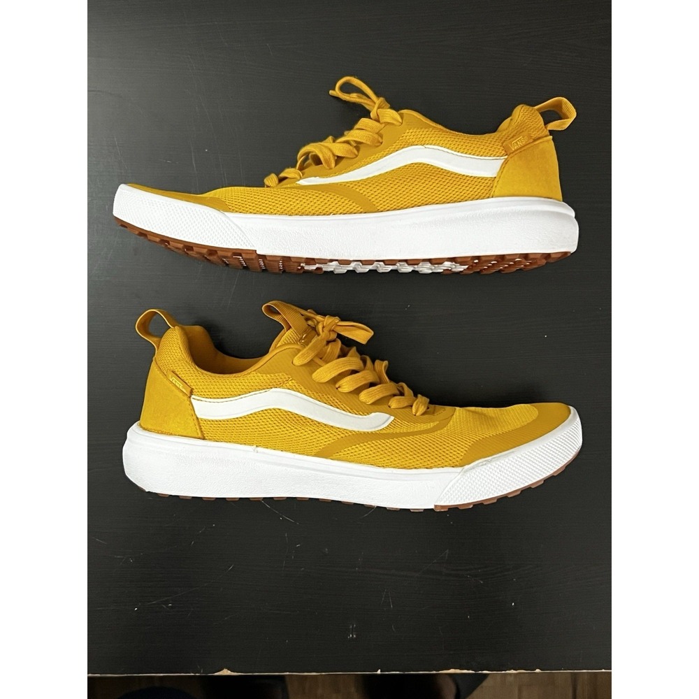 Vans UltraRange Rapidweld Yellow White Skate Shoes Sneakers Mens Size 9.5 - Picture 6 of 7
